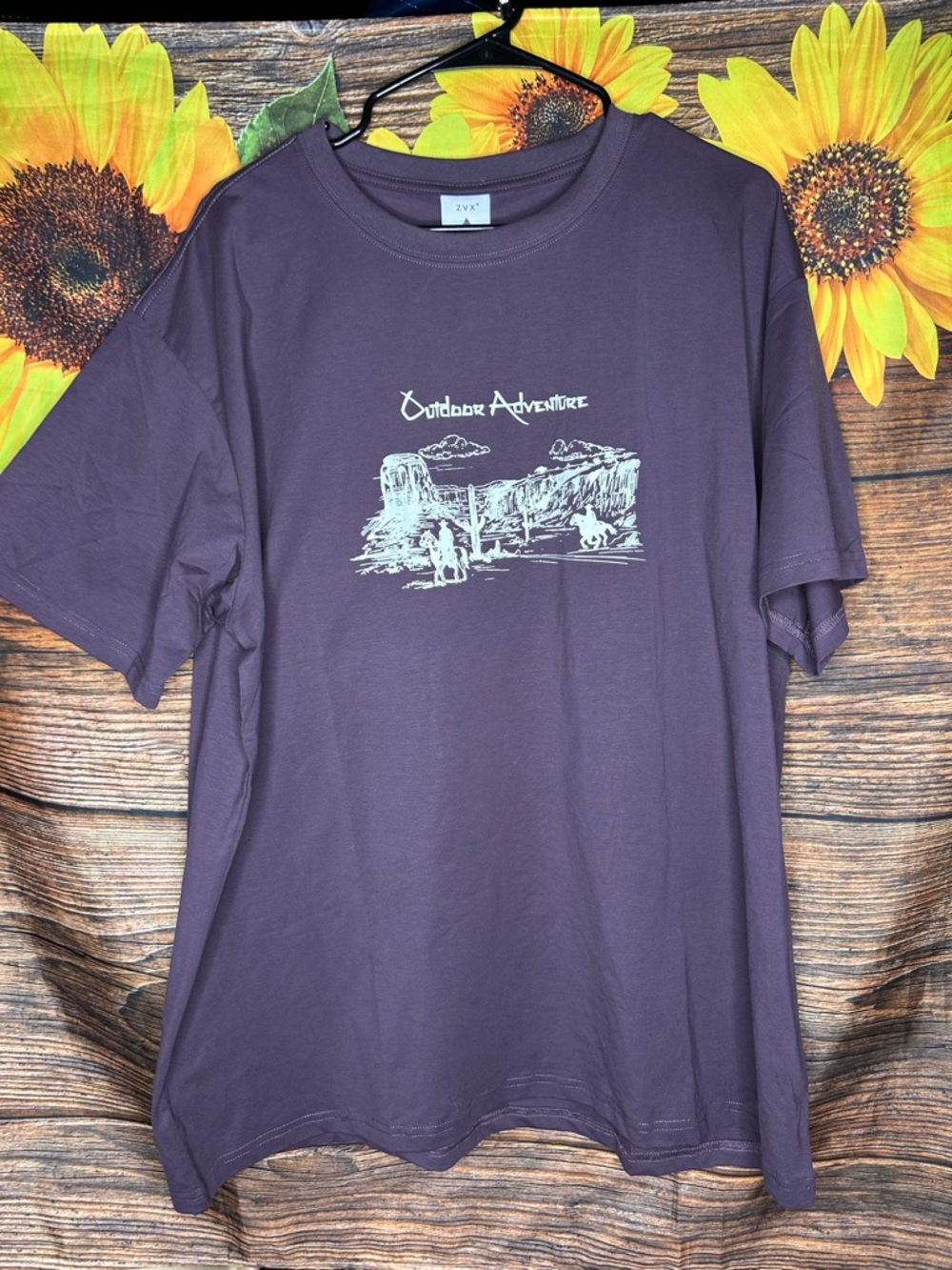 Outdoor Adventure Graphic Tee for Men - Purple